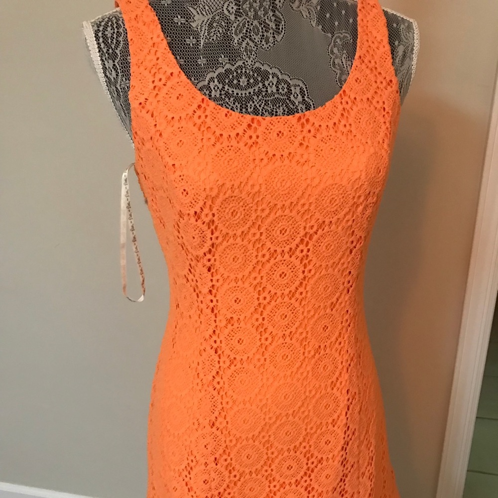 Beautiful knitted Orange dress